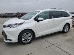 Salvage cars for sale at Grand Prairie, TX auction: 2021 Toyota Sienna Limited