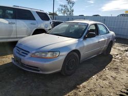 Salvage cars for sale from Copart American Canyon, CA: 2002 Honda Accord Value