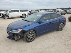 Salvage cars for sale at Houston, TX auction: 2019 Hyundai Elantra SEL