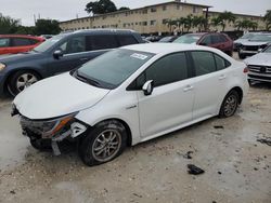 Salvage vehicles for parts for sale at auction: 2021 Toyota Corolla LE