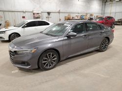 Salvage cars for sale at Milwaukee, WI auction: 2022 Honda Accord EXL