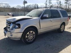 Salvage cars for sale at Augusta, GA auction: 2012 Ford Expedition Limited