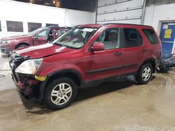 Salvage cars for sale at Blaine, MN auction: 2002 Honda CR-V EX