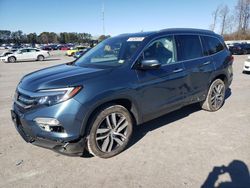 Salvage cars for sale at Dunn, NC auction: 2018 Honda Pilot Elite