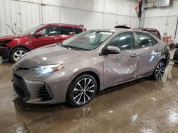 Salvage cars for sale at Franklin, WI auction: 2018 Toyota Corolla L