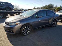 Honda salvage cars for sale: 2015 Honda Civic EXL