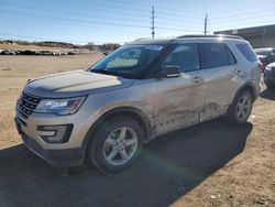 Salvage cars for sale at Colorado Springs, CO auction: 2017 Ford Explorer XLT