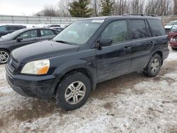 Vehiculos salvage en venta de Copart Davison, MI: 2005 Honda Pilot EX