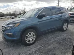 Salvage cars for sale at Riverview, FL auction: 2018 Honda Pilot LX