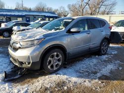 Salvage cars for sale at Wichita, KS auction: 2018 Honda CR-V EXL