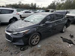 Salvage cars for sale at Riverview, FL auction: 2019 Chevrolet Cruze LT