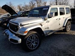 Salvage cars for sale from Copart Marlboro, NY: 2024 Jeep Wrangler High Altitude 4XE