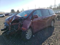 Salvage cars for sale at Portland, OR auction: 2015 Toyota Sienna XLE