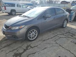 Salvage cars for sale at Wichita, KS auction: 2015 Honda Civic LX