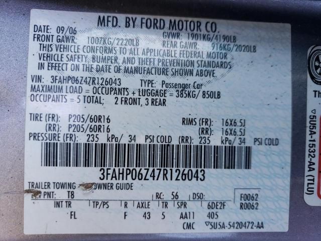 2007 Ford Fusion S