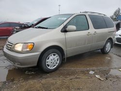 Salvage cars for sale at Woodhaven, MI auction: 2002 Toyota Sienna LE