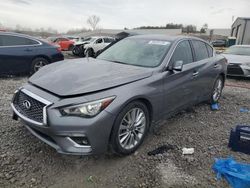 Salvage cars for sale at auction: 2021 Infiniti Q50 Luxe