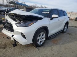 Salvage cars for sale at Spartanburg, SC auction: 2023 Toyota Highlander Hybrid LE