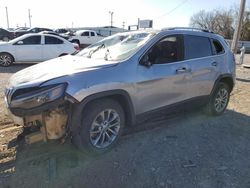 Salvage cars for sale at Oklahoma City, OK auction: 2019 Jeep Cherokee Latitude Plus