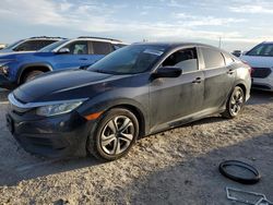 Salvage cars for sale at Grand Prairie, TX auction: 2017 Honda Civic LX