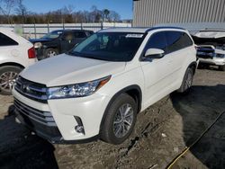 Salvage cars for sale at Spartanburg, SC auction: 2018 Toyota Highlander SE