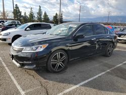 Salvage cars for sale at Rancho Cucamonga, CA auction: 2017 Honda Accord Sport