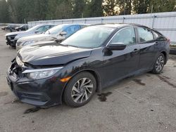 Honda salvage cars for sale: 2016 Honda Civic EX