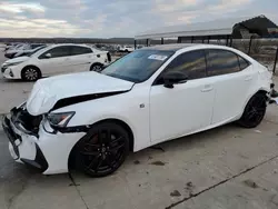 Salvage cars for sale at Grand Prairie, TX auction: 2017 Lexus IS 200T