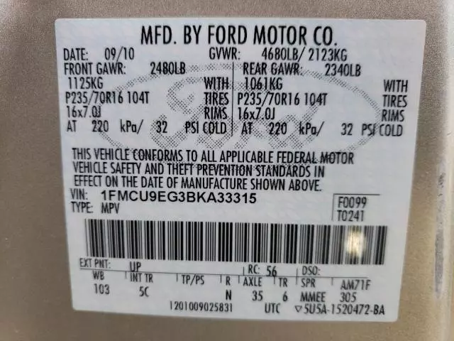 2011 Ford Escape Limited