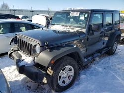 Salvage cars for sale at Cahokia Heights, IL auction: 2017 Jeep Wrangler Unlimited Sport