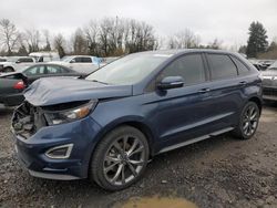 Salvage cars for sale at Portland, OR auction: 2017 Ford Edge Sport