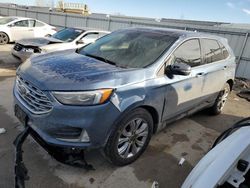 Salvage cars for sale at Kansas City, KS auction: 2019 Ford Edge Titanium