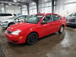 Salvage cars for sale at Ham Lake, MN auction: 2007 Ford Focus ZX4