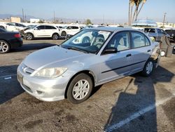 Salvage cars for sale at Van Nuys, CA auction: 2005 Honda Civic DX VP