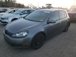 Salvage cars for sale from Copart Bowmanville, ON: 2012 Volkswagen Golf