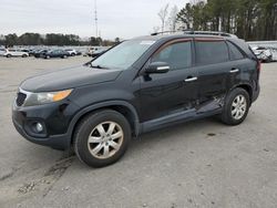 Salvage cars for sale at Dunn, NC auction: 2012 KIA Sorento Base