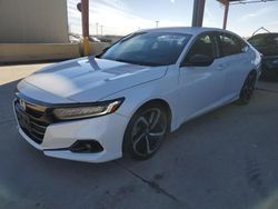 Salvage cars for sale at Wilmer, TX auction: 2021 Honda Accord Sport SE