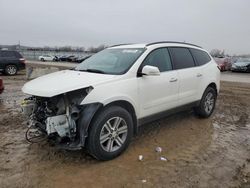 Salvage cars for sale at Kansas City, KS auction: 2015 Chevrolet Traverse LT