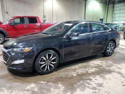 Salvage cars for sale at Woodhaven, MI auction: 2021 Chevrolet Malibu RS