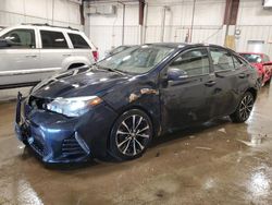 Salvage cars for sale at Franklin, WI auction: 2017 Toyota Corolla L