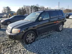 Salvage cars for sale at Mebane, NC auction: 2007 Toyota Highlander Hybrid