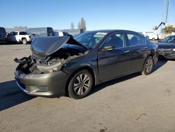 Salvage cars for sale from Copart Hayward, CA: 2013 Honda Accord LX