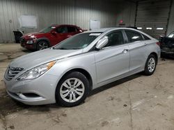 Salvage cars for sale at Franklin, WI auction: 2012 Hyundai Sonata GLS