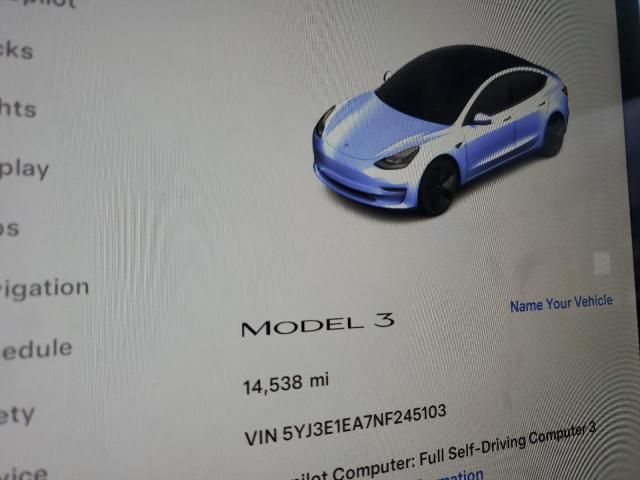 2022 Tesla Model 3