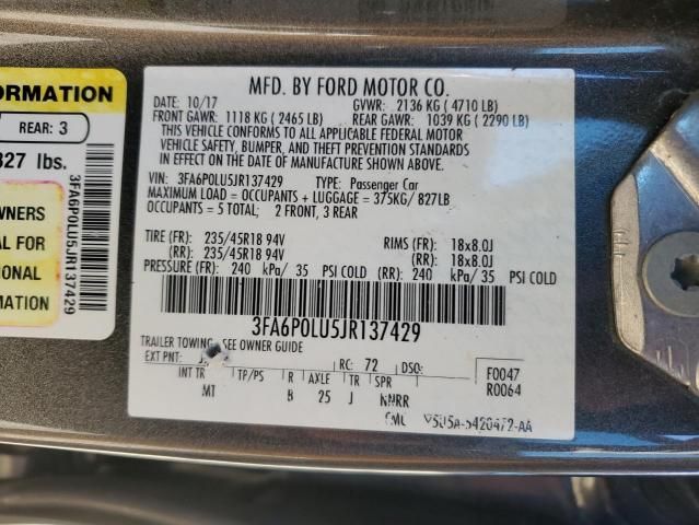 2018 Ford Fusion SE Hybrid