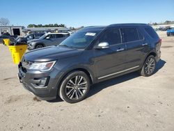 Salvage cars for sale at Harleyville, SC auction: 2016 Ford Explorer Platinum