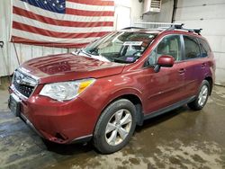 Salvage cars for sale at Lyman, ME auction: 2016 Subaru Forester 2.5I Premium