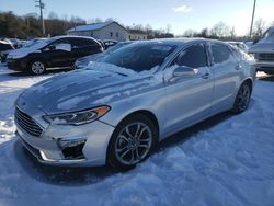 Salvage cars for sale at York Haven, PA auction: 2019 Ford Fusion SEL