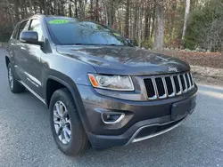 Salvage cars for sale at Mendon, MA auction: 2014 Jeep Grand Cherokee Limited