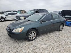 Salvage cars for sale at Temple, TX auction: 2004 Honda Accord EX